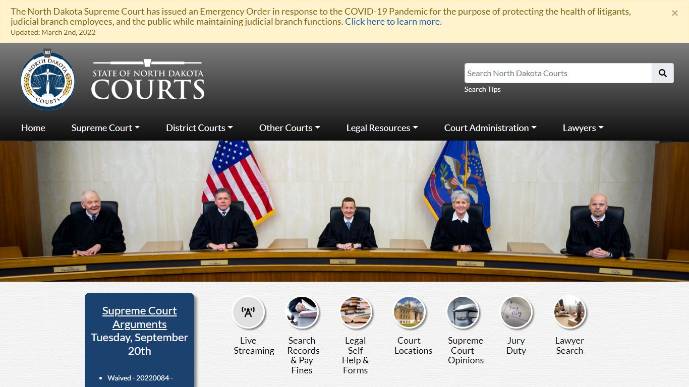 North Dakota Court System - Cass County - North Dakota Supreme Court